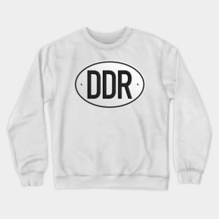 DDR license plate (realistic) Crewneck Sweatshirt